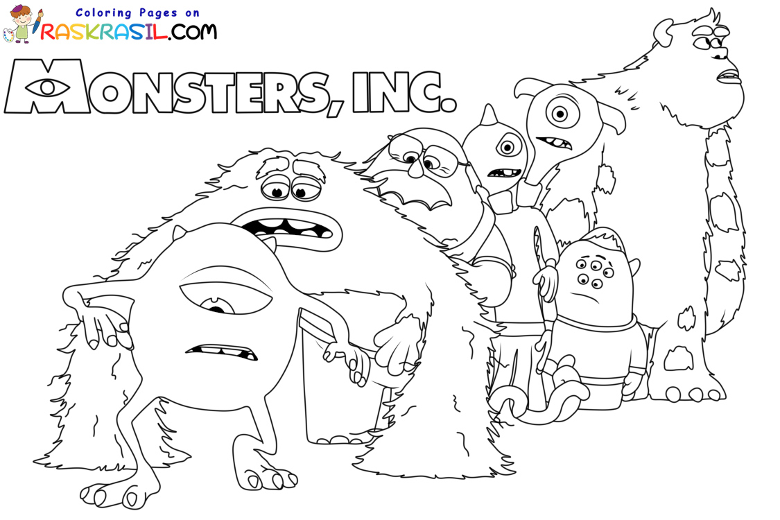 Dibujos de Monster Inc para Colorear