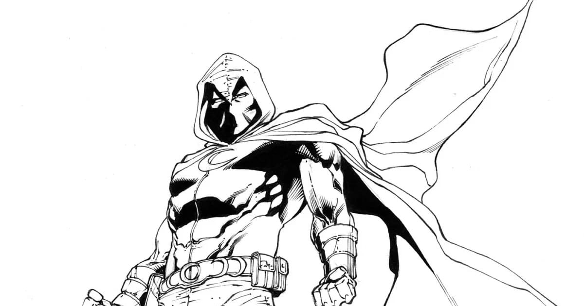 Moon Knight Coloring Pages | 40 Pictures Free Printable