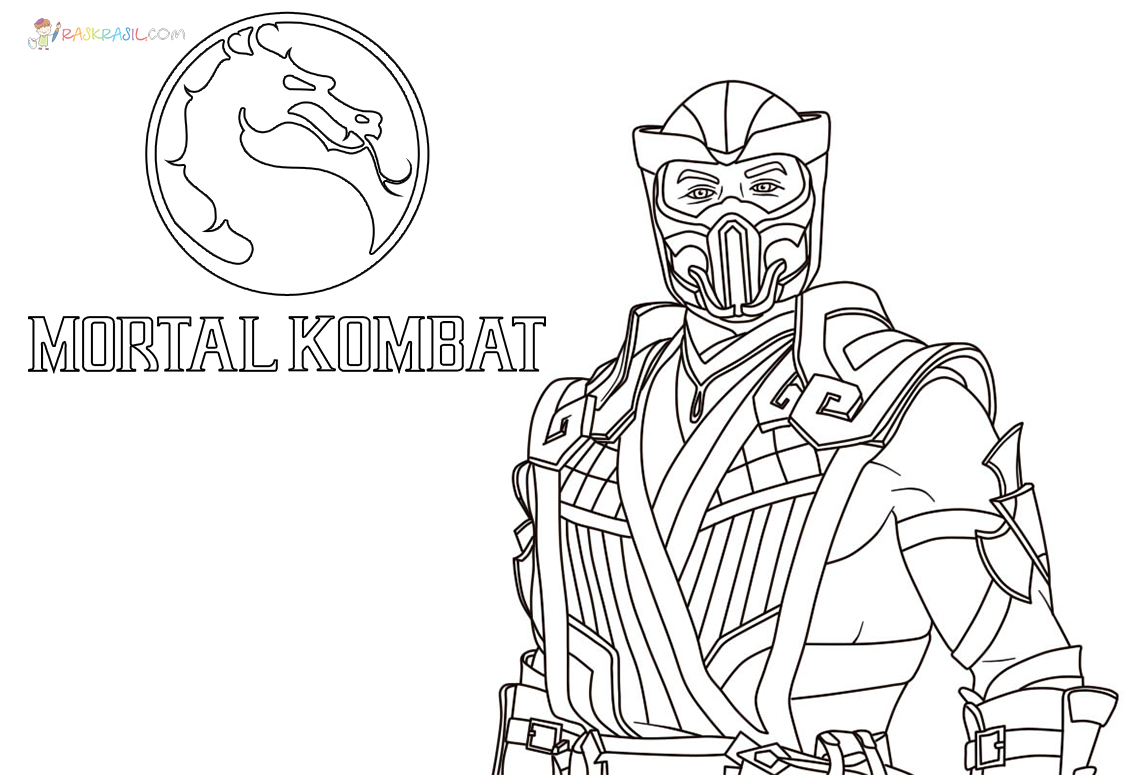 Desenhos de Mortal Kombat para Colorir - 60 imagens para impressão gratuita