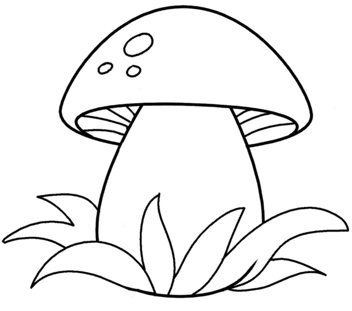 Dibujos de Hongos para Colorear