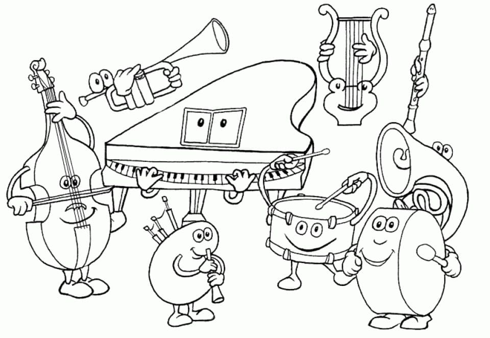 Classical Music Coloring Pages