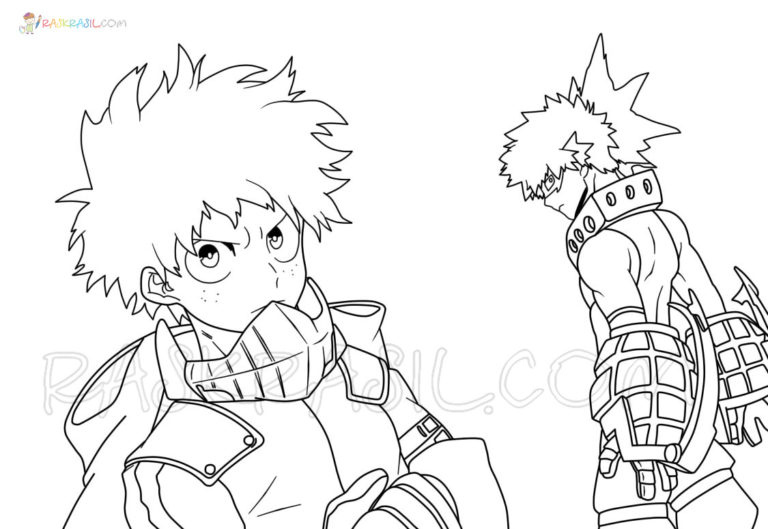 Coloriage My hero Academia à imprimer