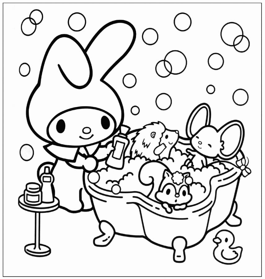 My Melody Coloring Pages | 80 Pictures Free Printable