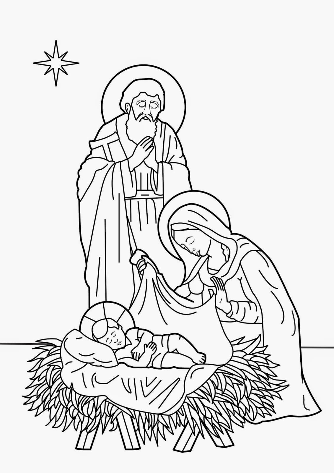 Nativity Coloring Pages | 100 Pictures Free Printable