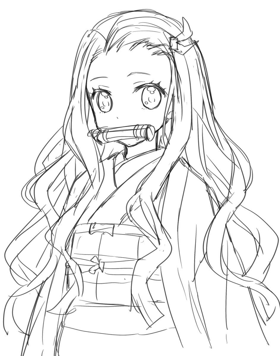 Nezuko Coloring Pages   20 Picrures Free Printable