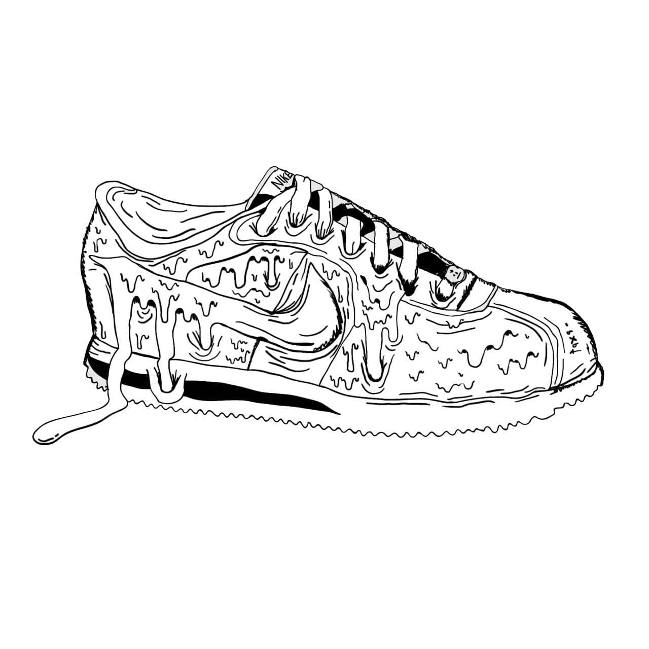 quarter Recycle Props nike sneakers colouring pages - citabeille.org