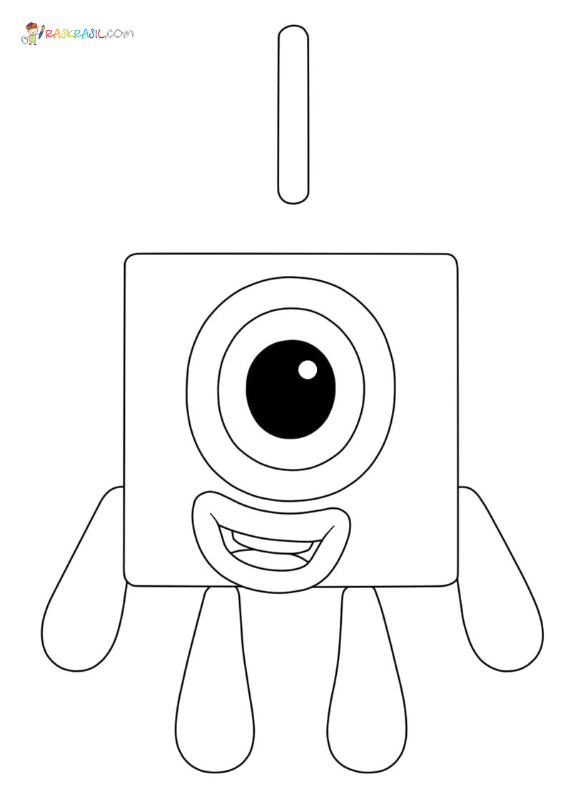 numberblocks coloring pages all main characters free printable