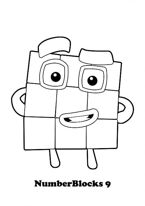 Desenhos do Numberblocks para colorir - Imprima gratuitamente