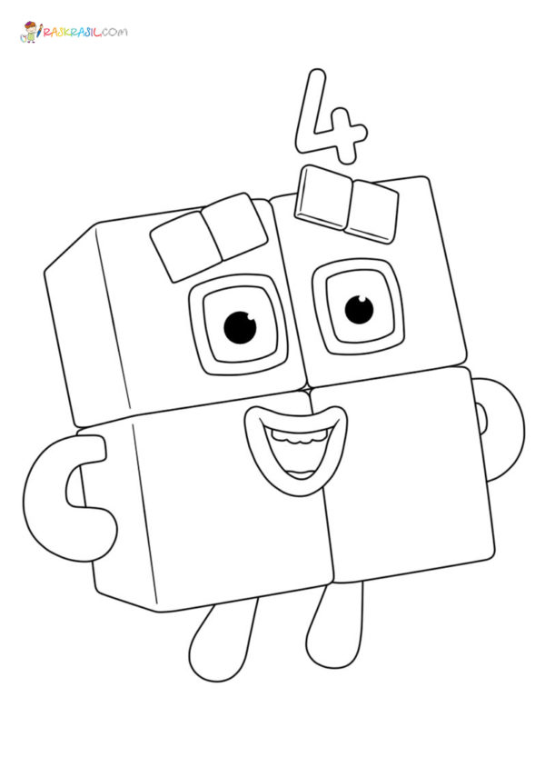 Numberblocks Coloring Pages All Main Characters Free Printable