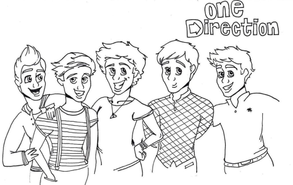 Ausmalbilder One Direction | Kostenlos Malvorlagen zum Ausdrucken
