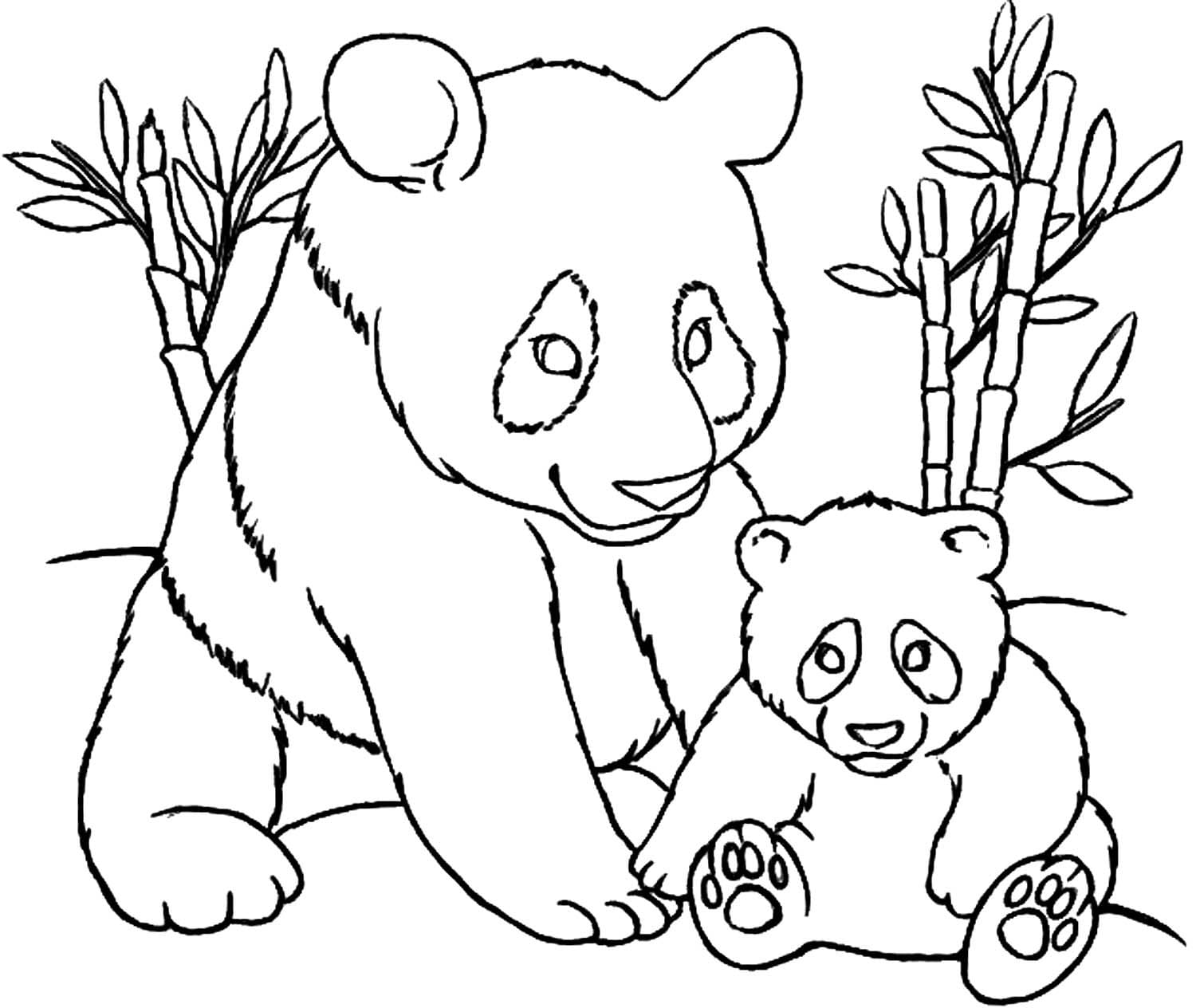 Dibujos de Panda para colorear - 100 imágenes para imprimir gratis