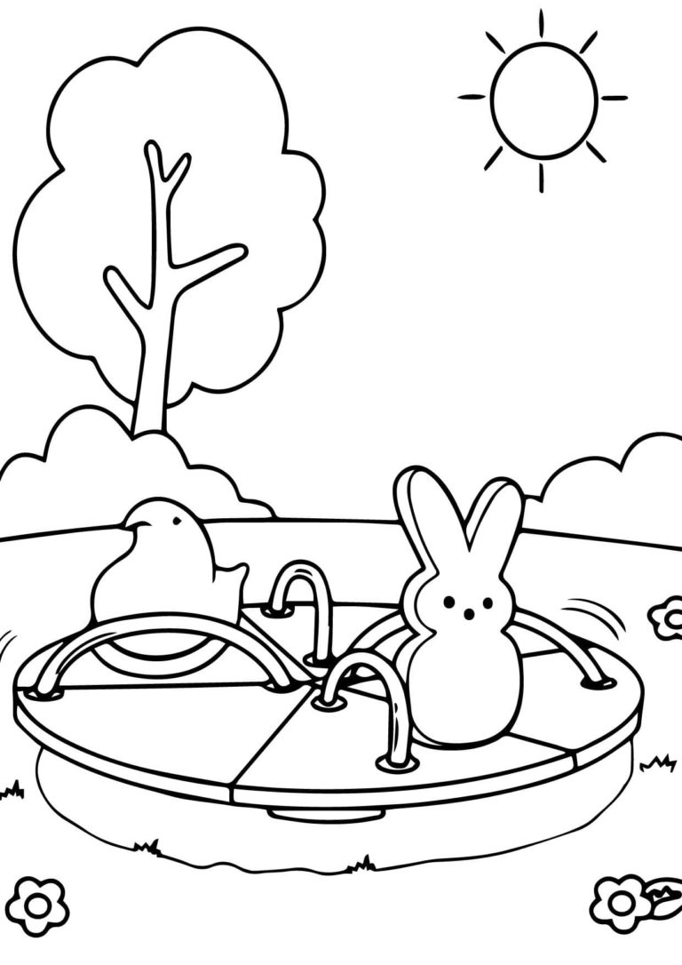 Peeps Coloring Pages