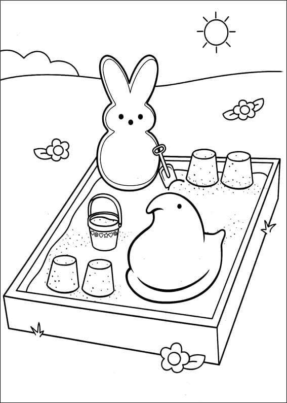 Desenhos de Marshmallow Peeps para Colorir - Imprima gratuitamente