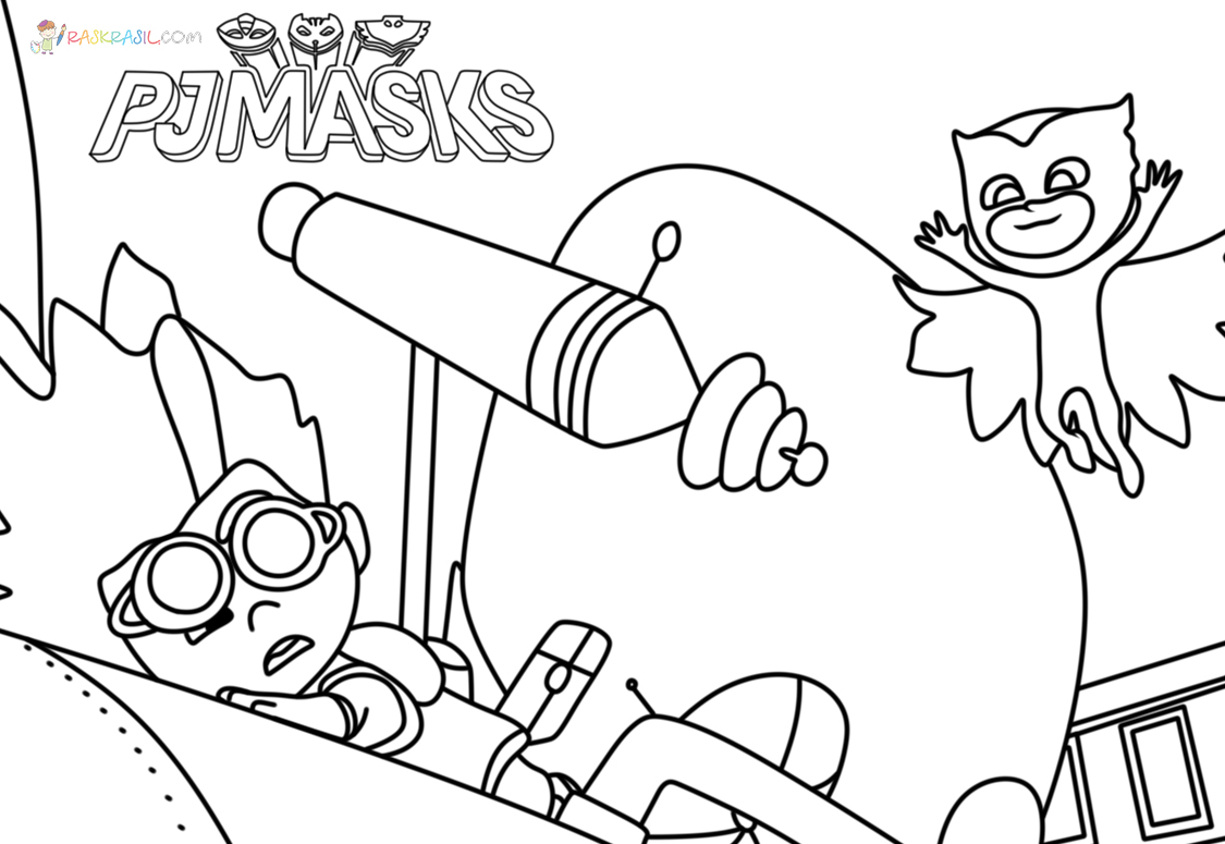 Dibujos de PJ Masks para colorear - 110 imágenes Heroes en Pijamas