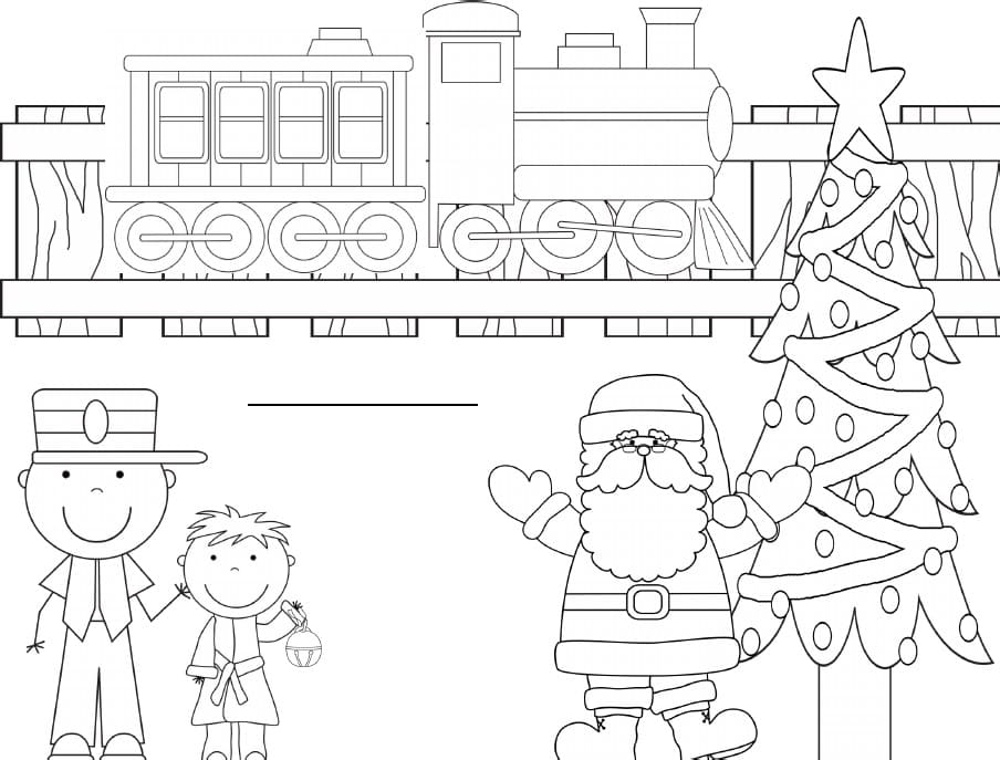 Polar Express Coloring Pages | 50 Pictures Free Printable