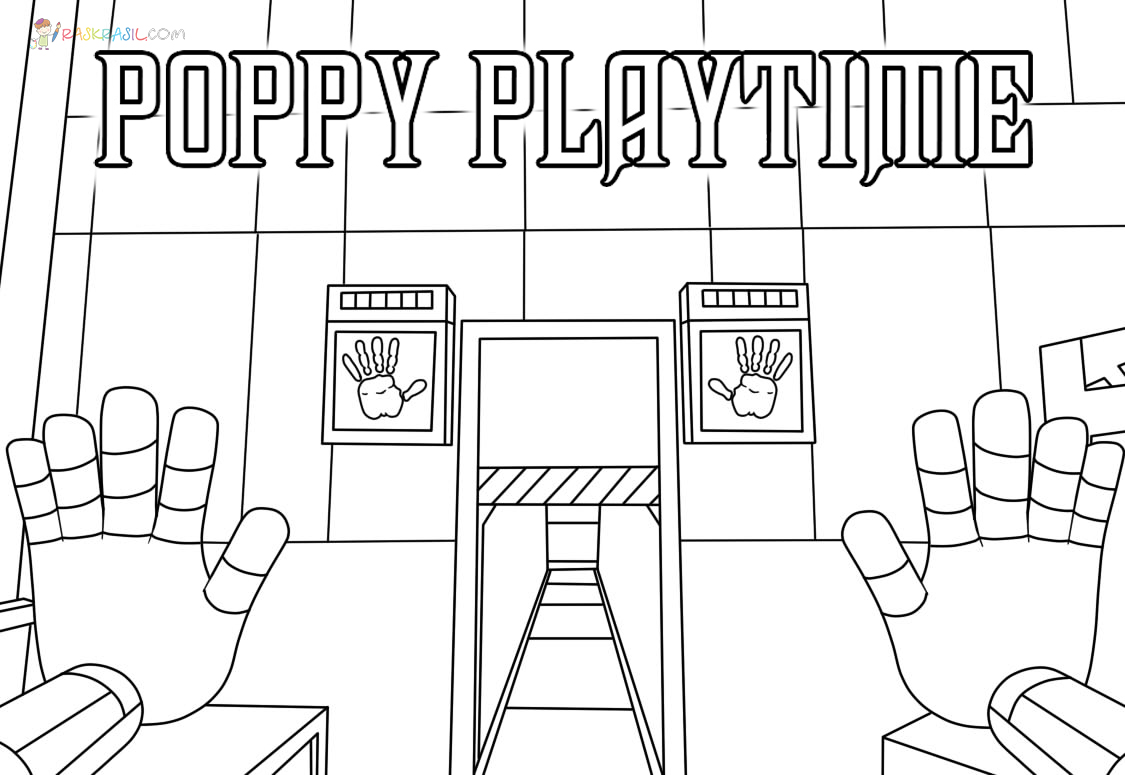 Ausmalbilder Poppy Playtime | Malvorlagen Kostenlos Ausdrucken