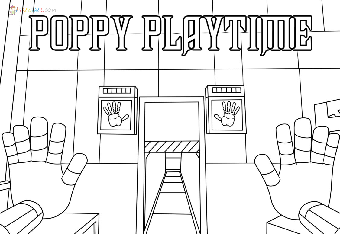 Desenhos para colorir Poppy Playtime