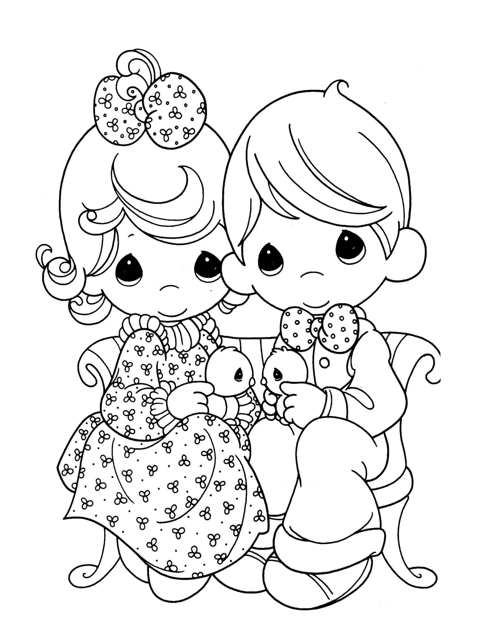 Precious Moments Coloring Pages | 100 Pictures Free Printable