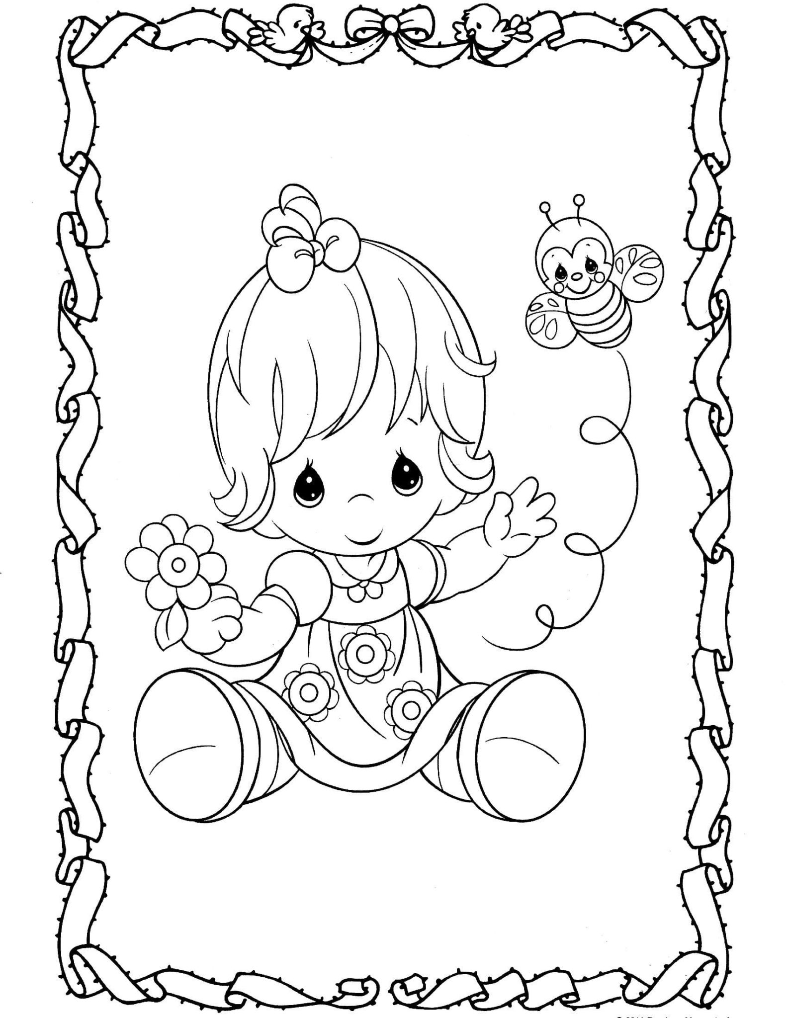 Precious Moments Coloring Pages 100 Pictures Free Printable