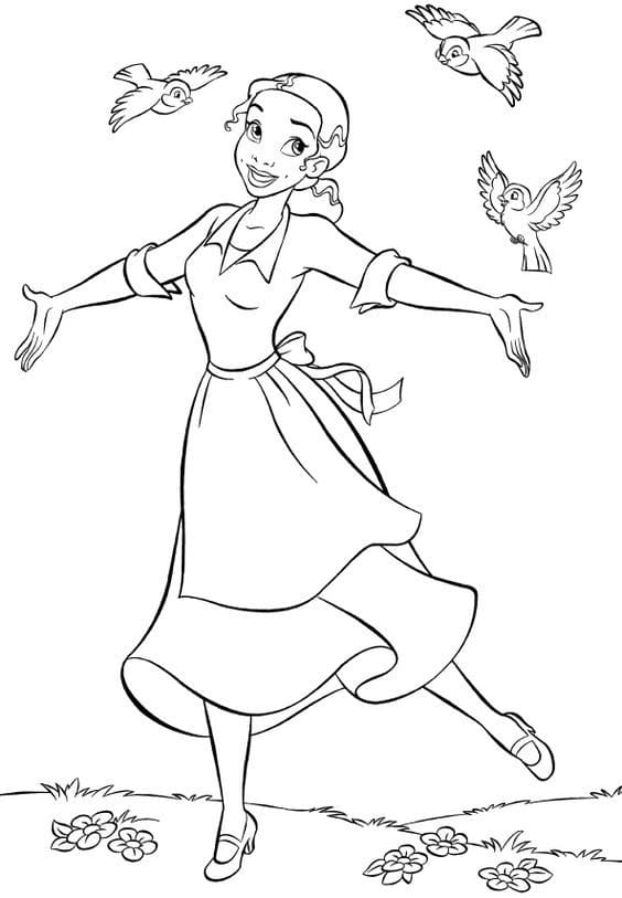 Desenhos do A Princesa e o Sapo para Colorir - 100 imagens para impressão gratuita
