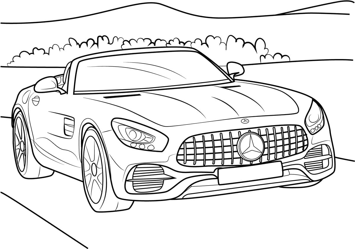 Dibujos de Carreras de coches para Colorear