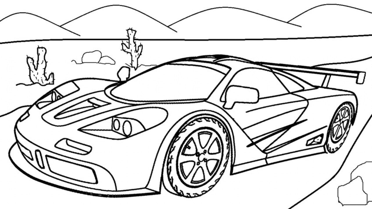 106 Sports Car Coloring Pages Images  Free