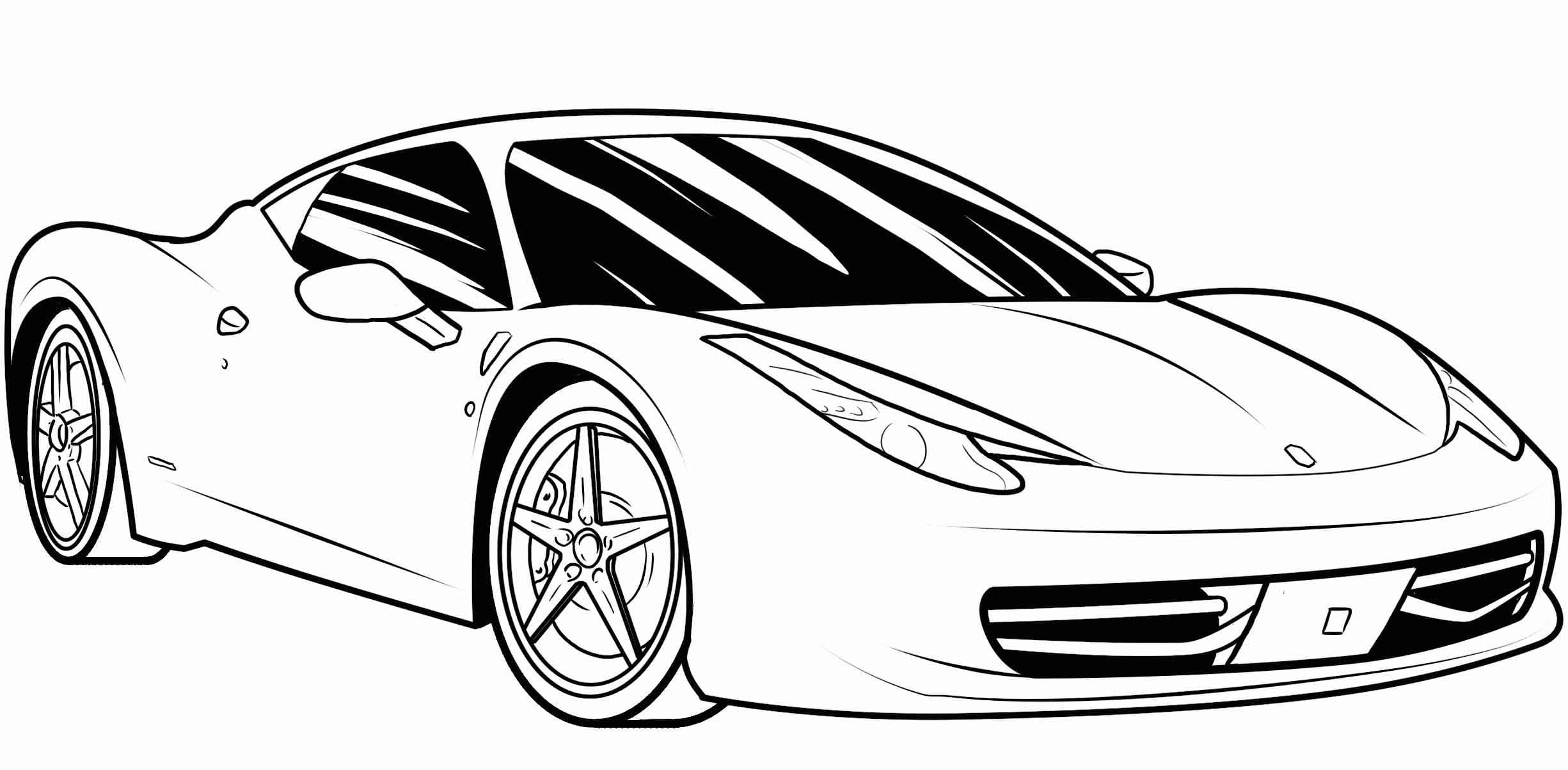 Desenhos Para Pintar De Carros Ferrari
