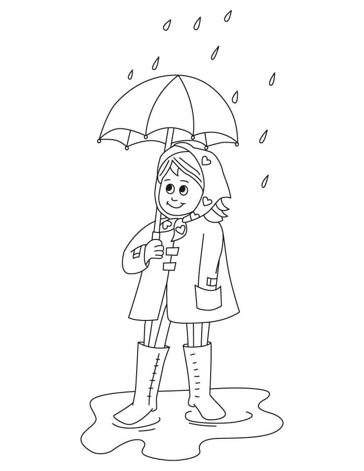 Rainy Day Coloring Pages | 100 Pictures Free Printable