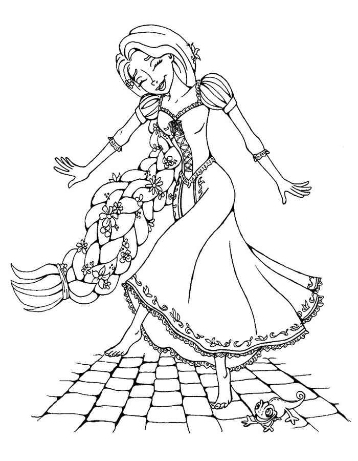 Desenhos de Rapunzel para colorir - 100 imagens para impressão gratuita