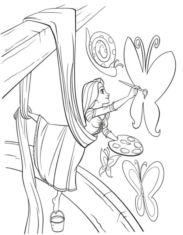 Rapunzel Coloring Pages | 100 Pictures Free Printable