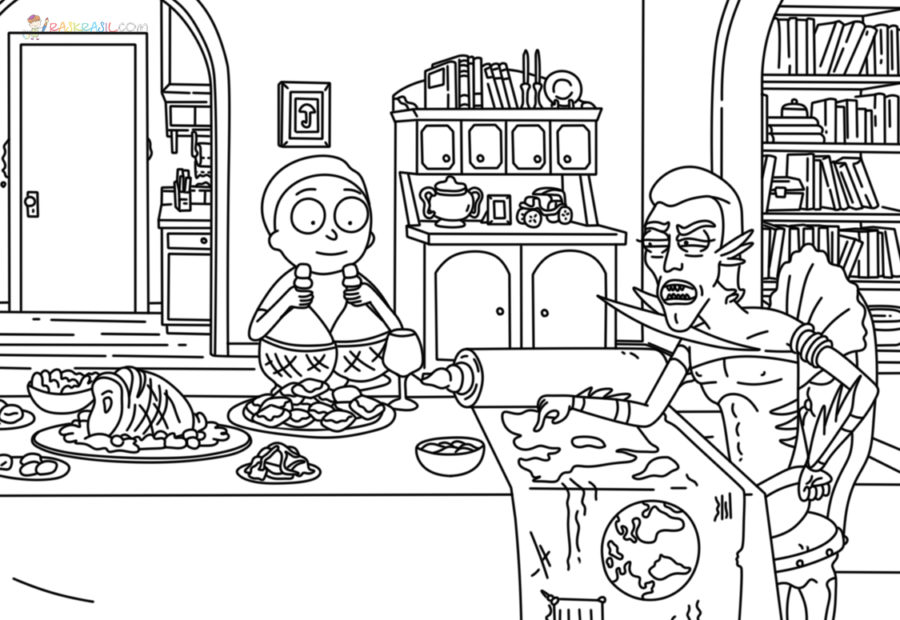 Coloriage Rick et Morty - 70 images à imprimer gratuits