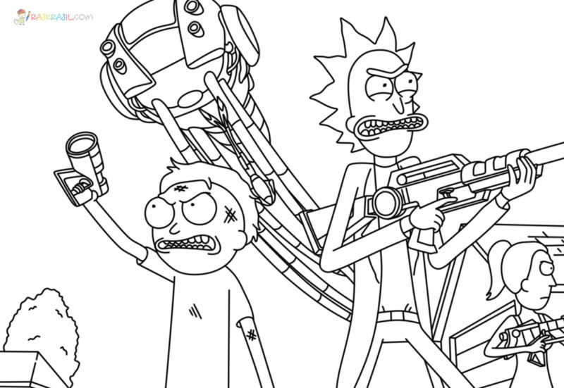 Coloriage Rick et Morty - 70 images à imprimer gratuits