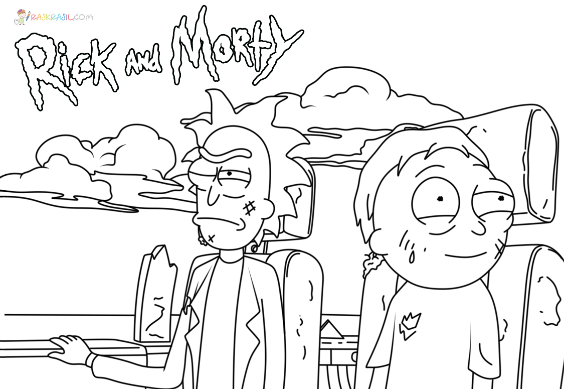 Ausmalbilder Rick und Morty | 70 Malvorlagen Kostenlos zum Ausdrucken