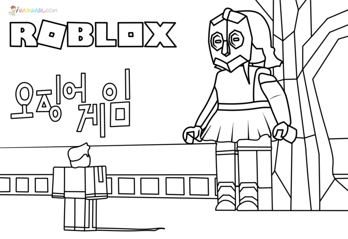 Roblox coloring skins print for free