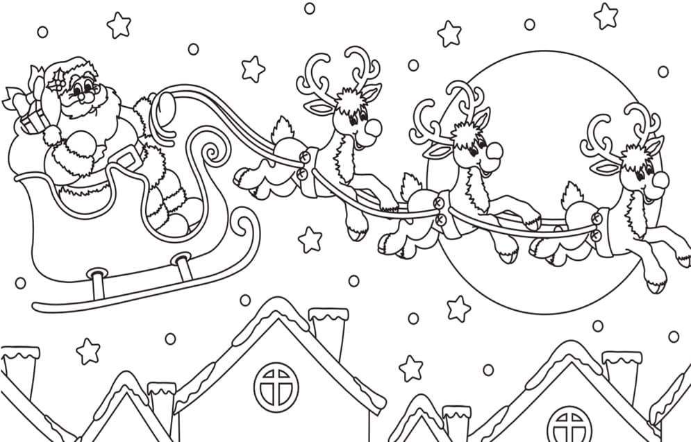 Raskrasil.com-Coloring-Pages-Santa-and-Reindeer-6