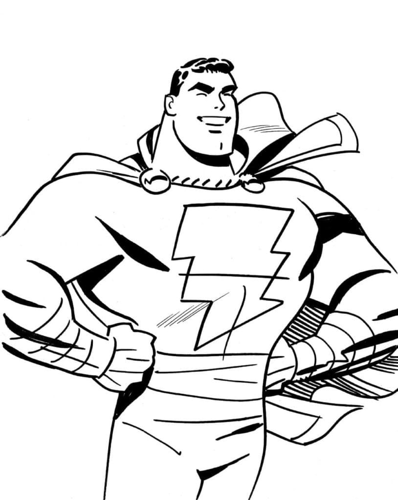 Shazam Coloring Pages | 70 Pictures Free Printable
