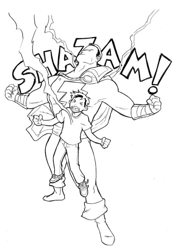 Dibujos de Shazam para Colorear - 70 imágenes para imprimir gratis