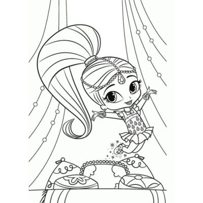 Shimmer and Shine Coloring Pages | 100 Pictures Free Printable