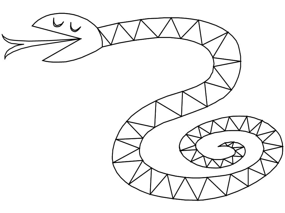 Coloriage Serpent - 100 pages à colorier à imprimer gratuits