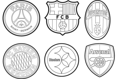 Soccer Clubs Logos Coloring Pages | Free Printables