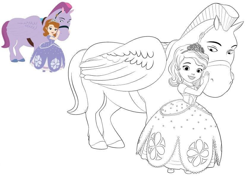 Dibujos de La Princesa Sofia para Colorear - 80 imágenes para imprimir gratis