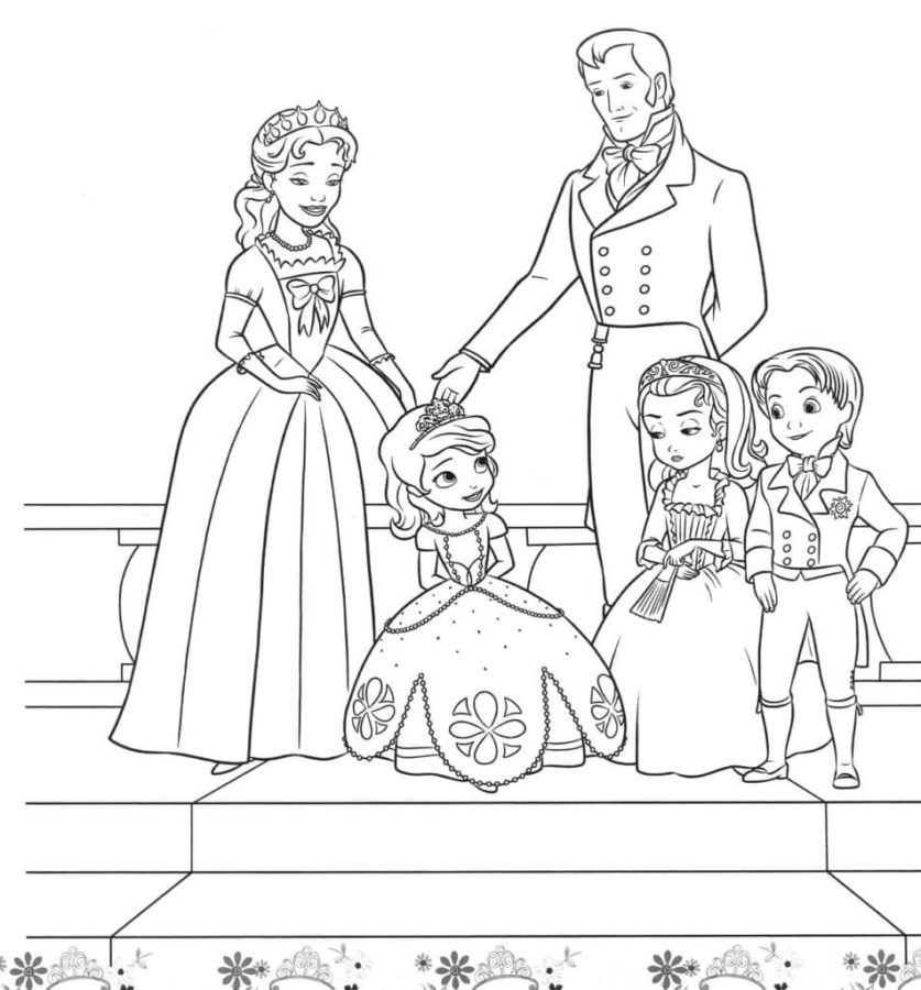 Dibujos de La Princesa Sofia para Colorear - 80 imágenes para imprimir gratis