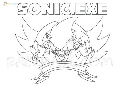 Sonic Exe Coloring Pages | New Pictures Free Printable