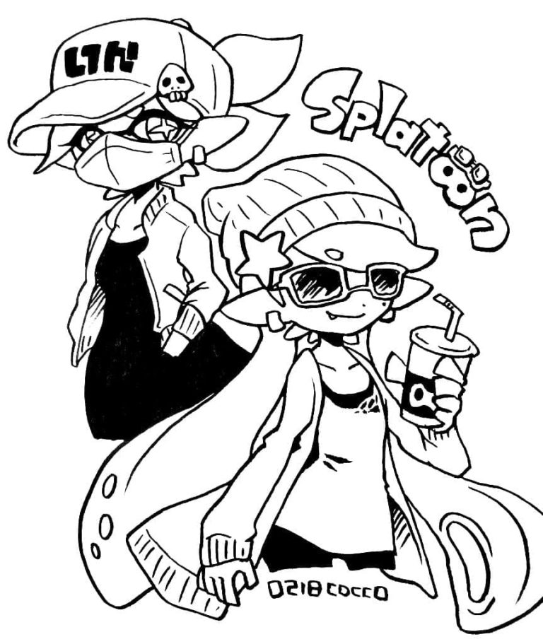 Splatoon Coloring Pages 100 Pictures Free Printable Splatoon Coloring Pages 100 Pictures Free Printable