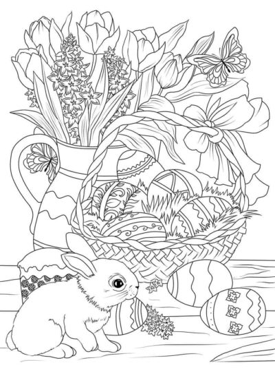 Spring Coloring Pages for Adults