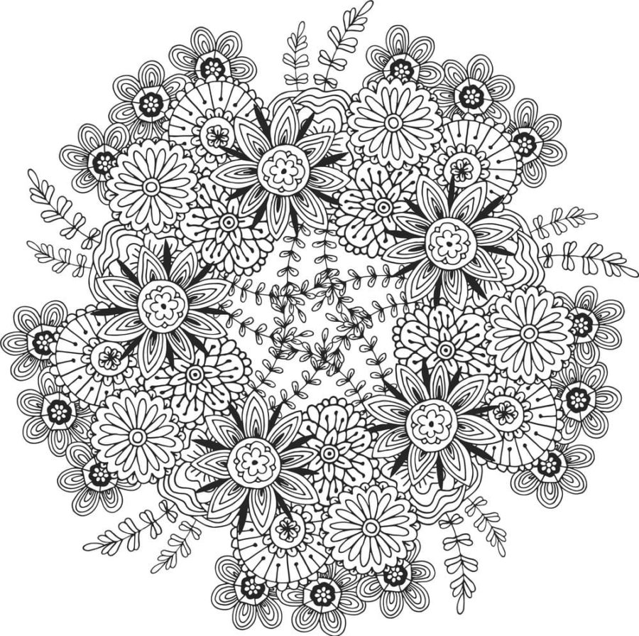 Spring Coloring Pages for Adults