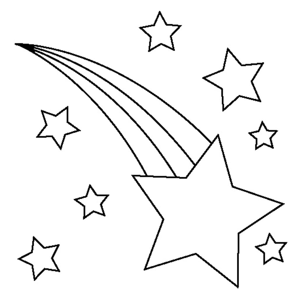 Desenhos de Estrela para Colorir - 100 imagens para impressão gratuita