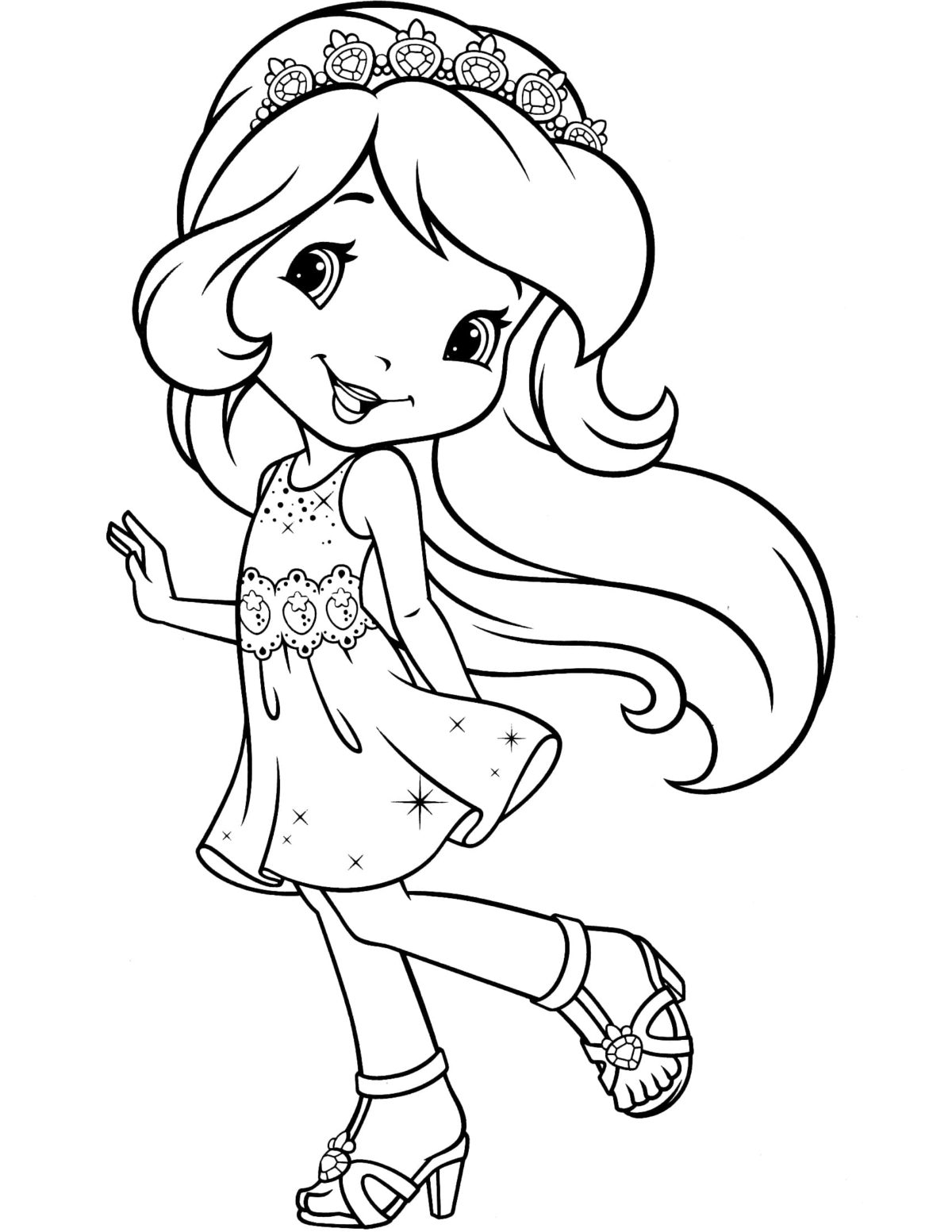 Desenhos da Moranguinho para Colorir