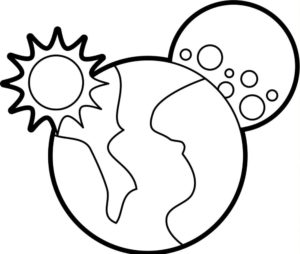Sun and Moon Coloring Pages