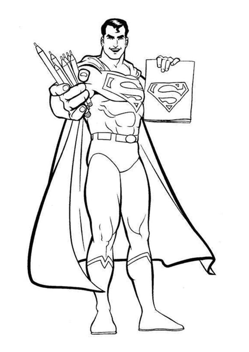 Disegni di Supereroi da colorare - 120 immagini per la stampa gratuita
